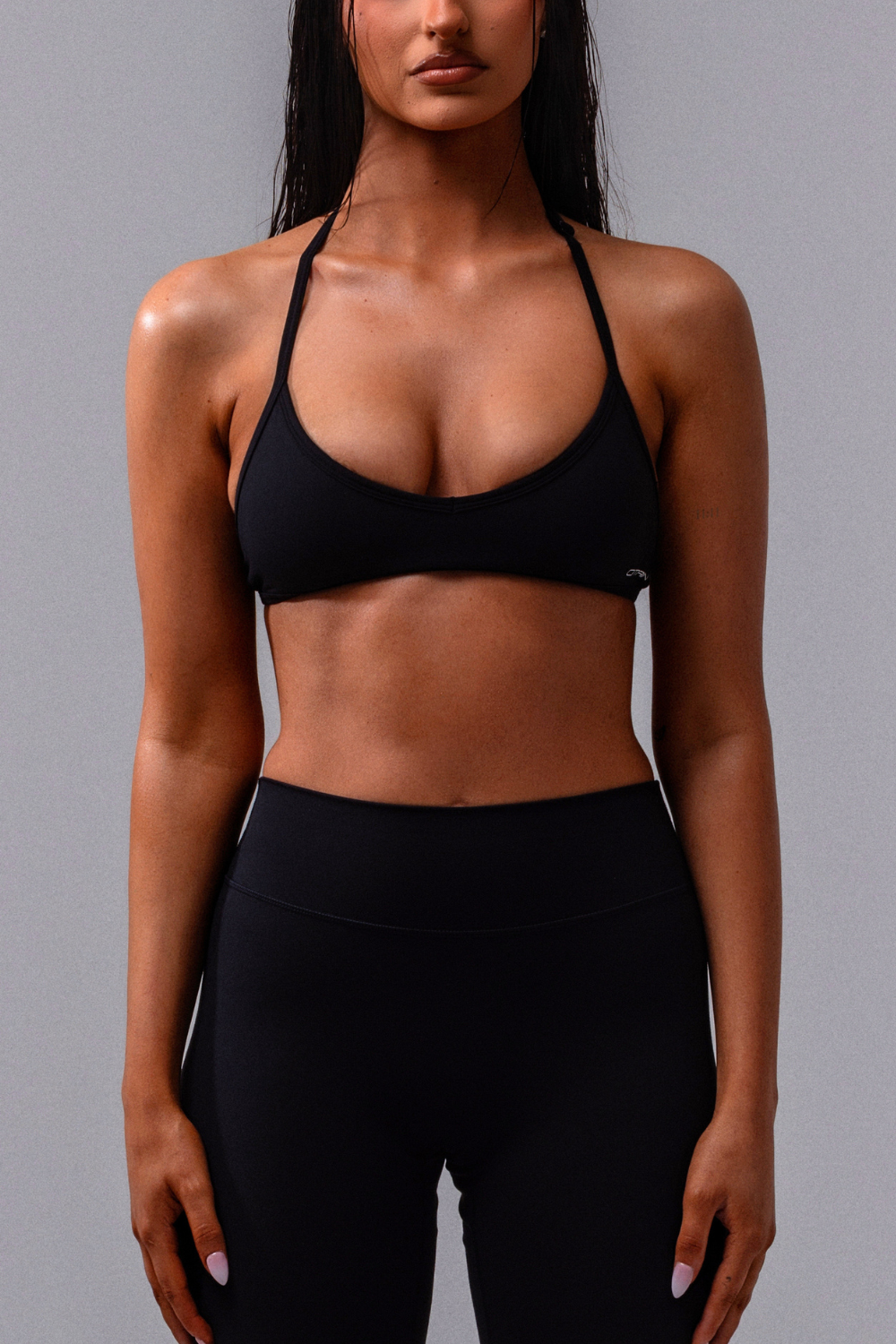Daily Basis Micro Crop - Black