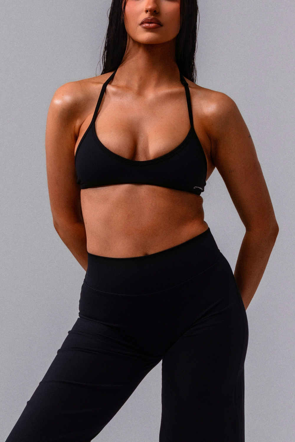 Daily Basis Micro Crop - Black