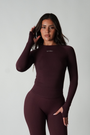 True Shape Sculpt Long-Sleeve Top - Mulberry