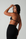 True Shape Minimal Ruched Halter Crop - Black