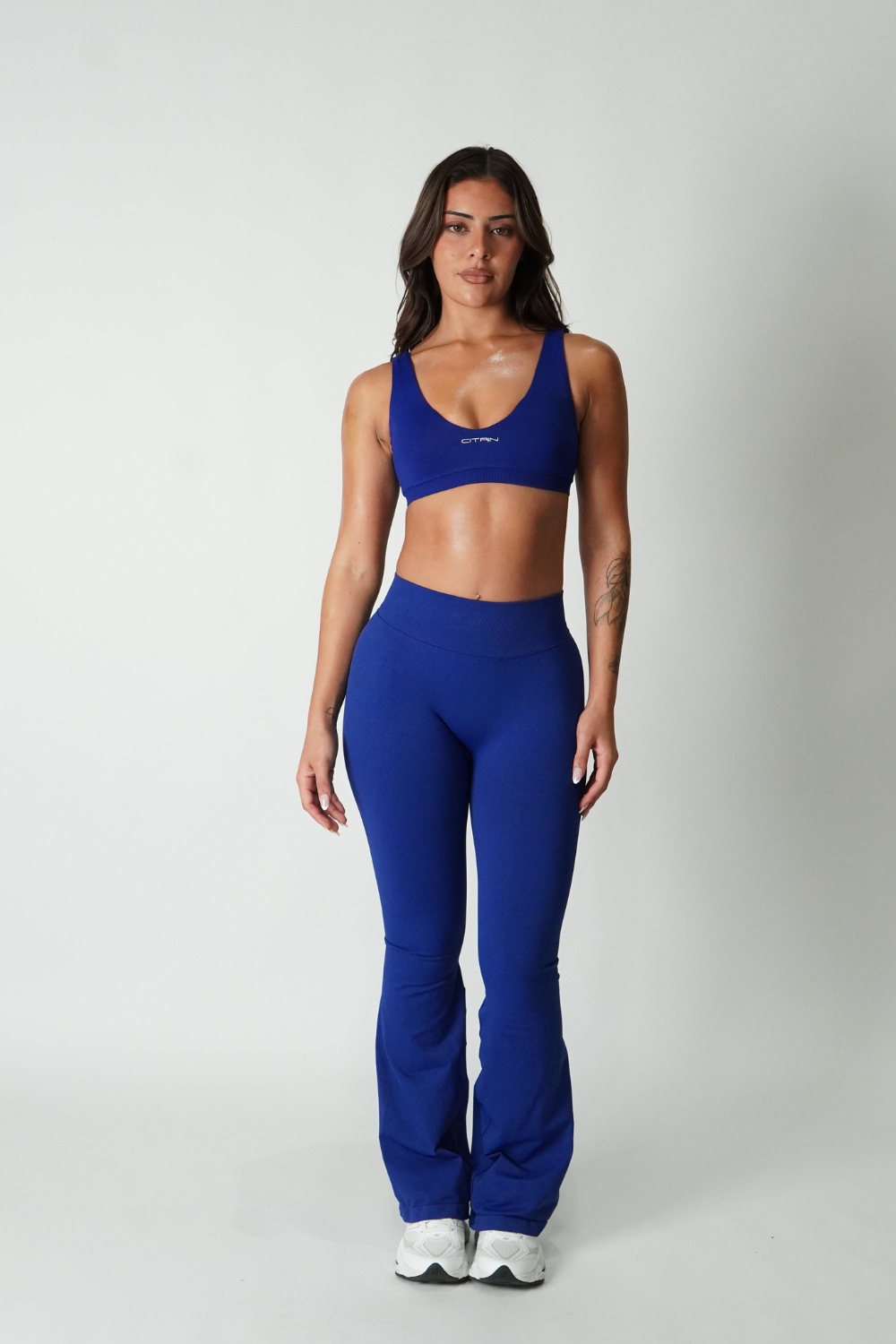 TRUE SHAPE BASIC CROP - DARK ROYAL BLUE