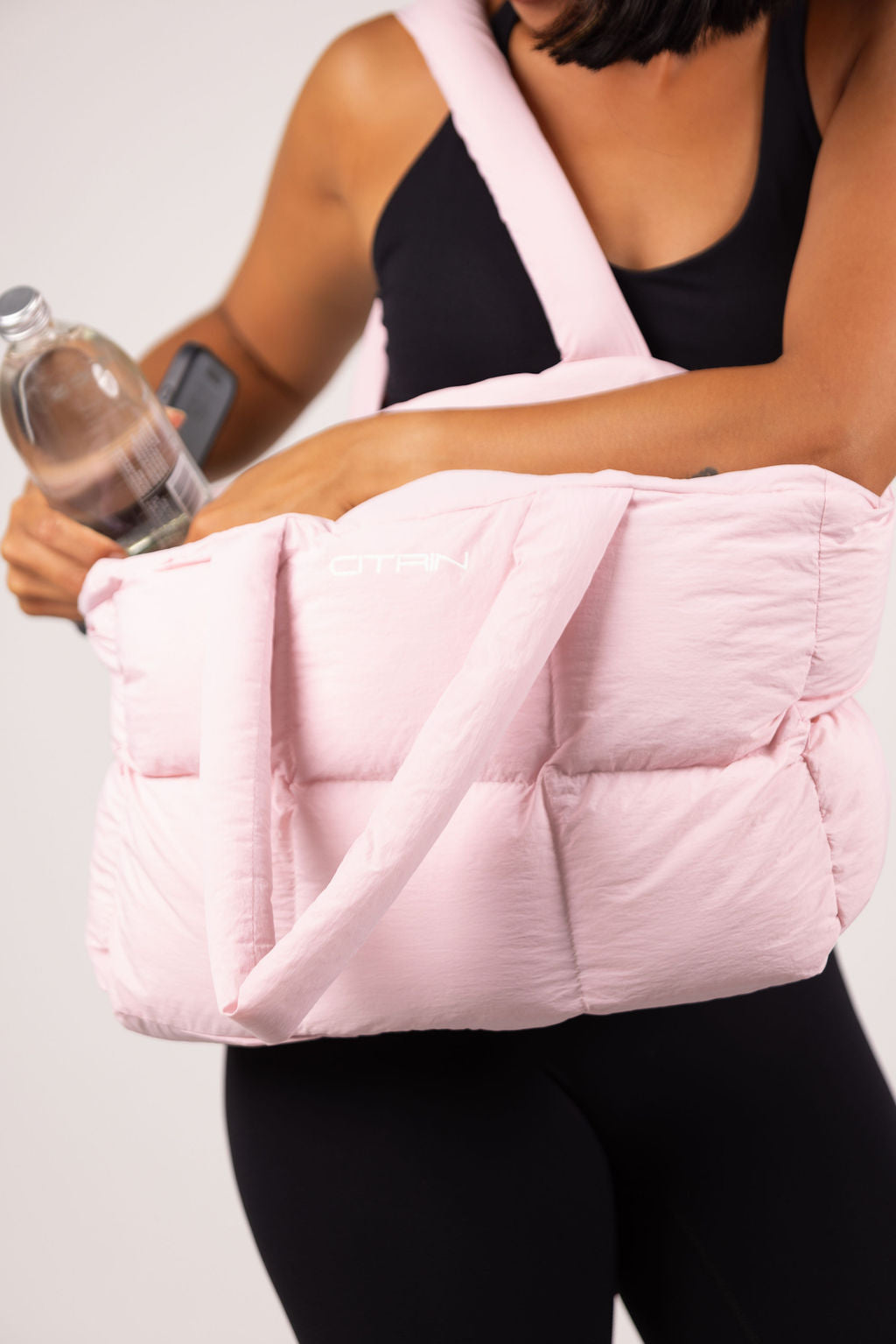 CITRIN PUFFER TOTE - COTTON CANDY