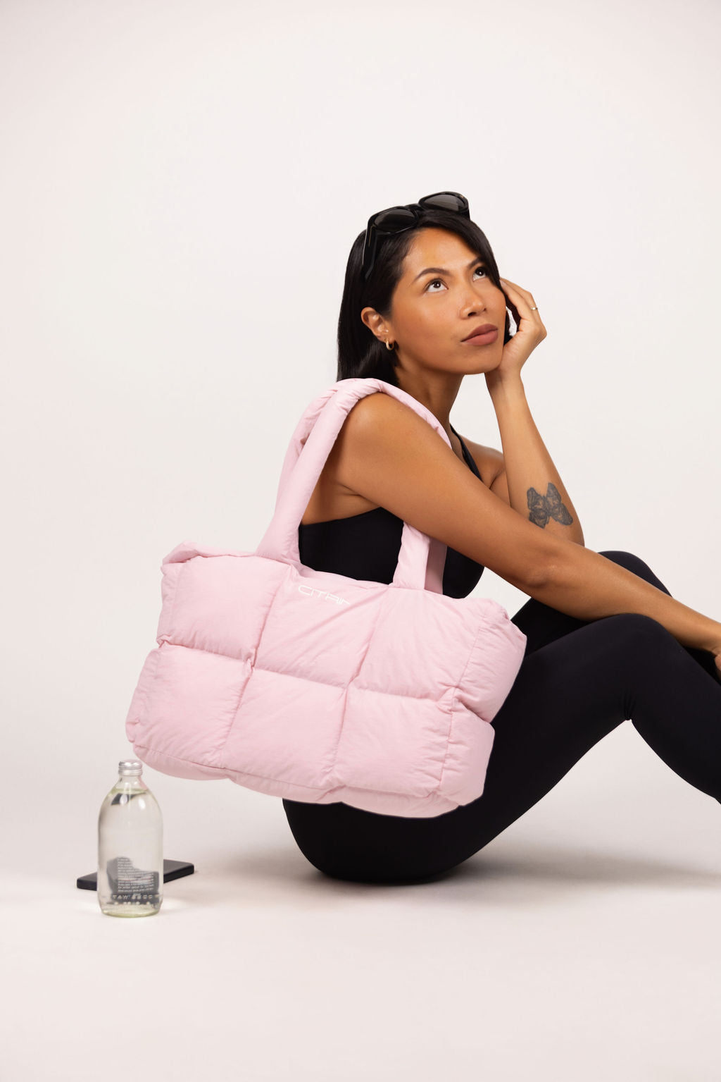CITRIN PUFFER TOTE - COTTON CANDY