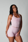 True Shape Basic Halter Tank - Baby Pink