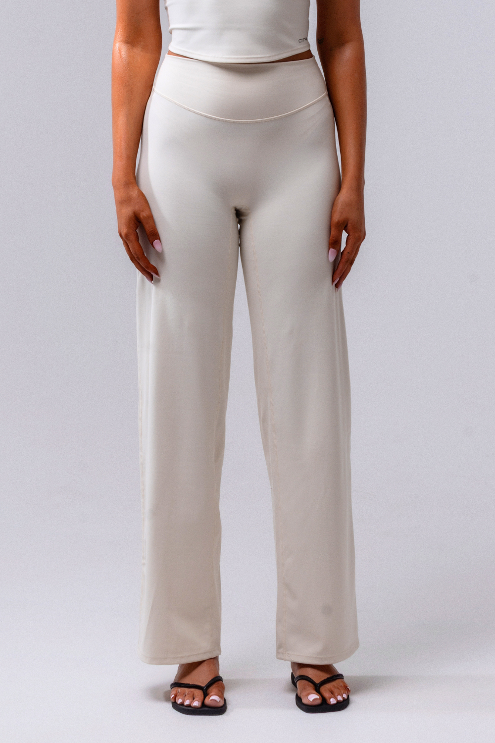 Daily Basis Wide Leg Bottoms - Crema