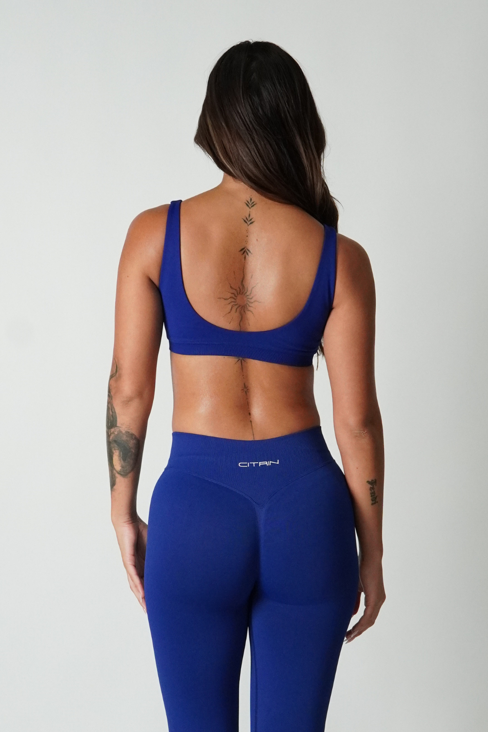 TRUE SHAPE BASIC CROP - DARK ROYAL BLUE