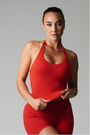 TRUE SHAPE BASIC HALTER TANK - RED