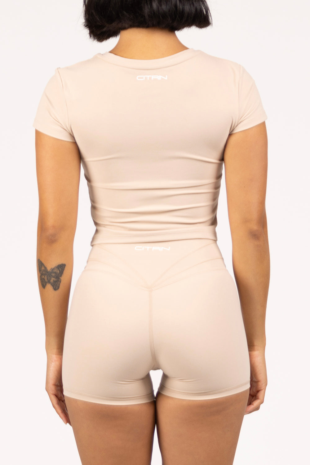 LA BELLE MIDI CROP - ALMOND
