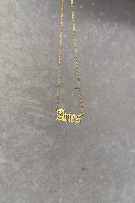 JUICY BY J ZODIAC NECKLACE - GOLD ARIES