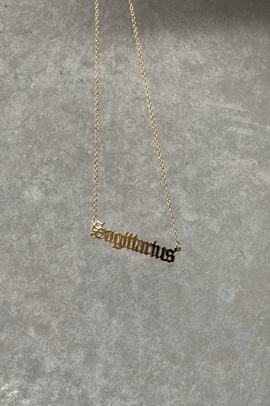 JUICY BY J ZODIAC NECKLACE - GOLD SAGITTARIUS